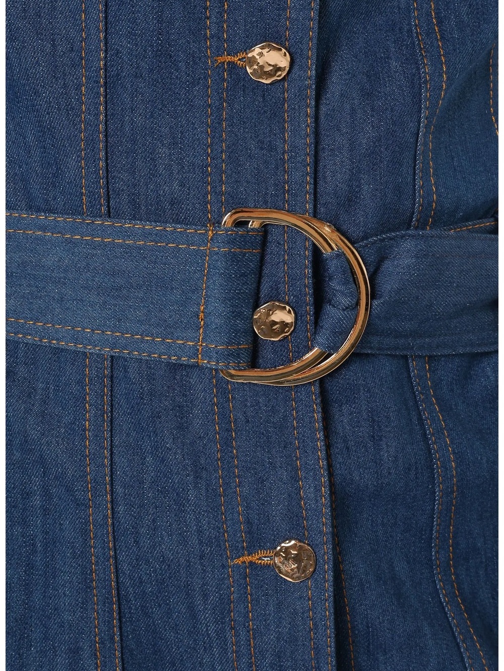 Petal & Pup Parker Sleeveless Denim Mini Shirtdress - Picture 4 of 11